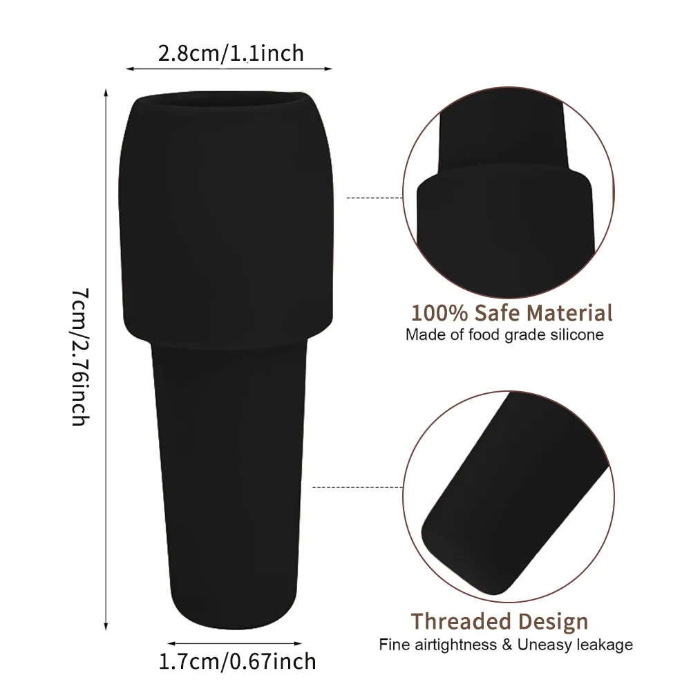 Reusable Silicone Wine Bottle Stopper, Keeps Wine Fresh, Fits Various Wine Bottles, Durable & Easy to Use, Perfect for Home Bar