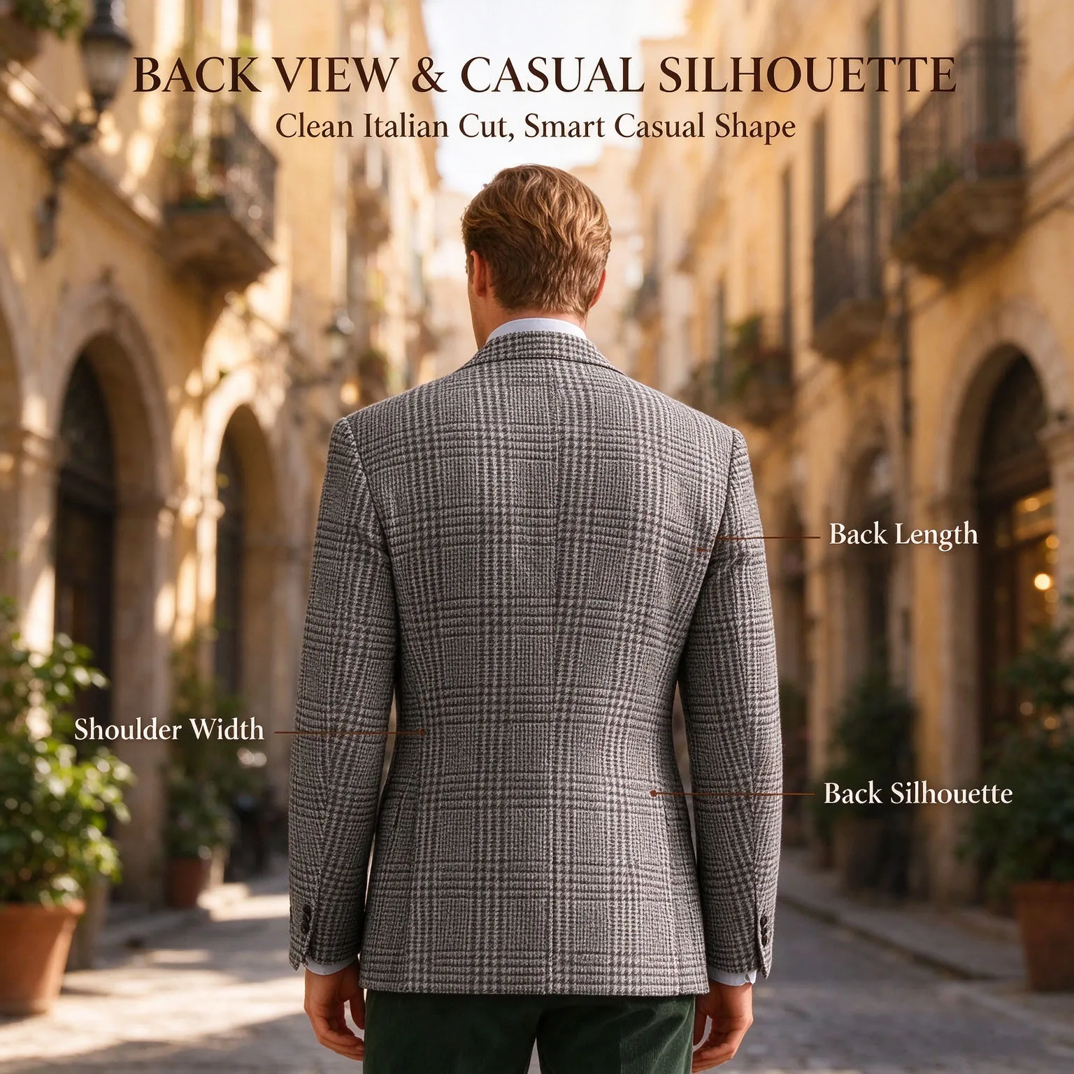 Autumn Winter Men's Suits Jacket Formal Single-Breasted Plaid Blazer Tweed Wear Tuxedos Business Casual Party Men Sport Coats image 2