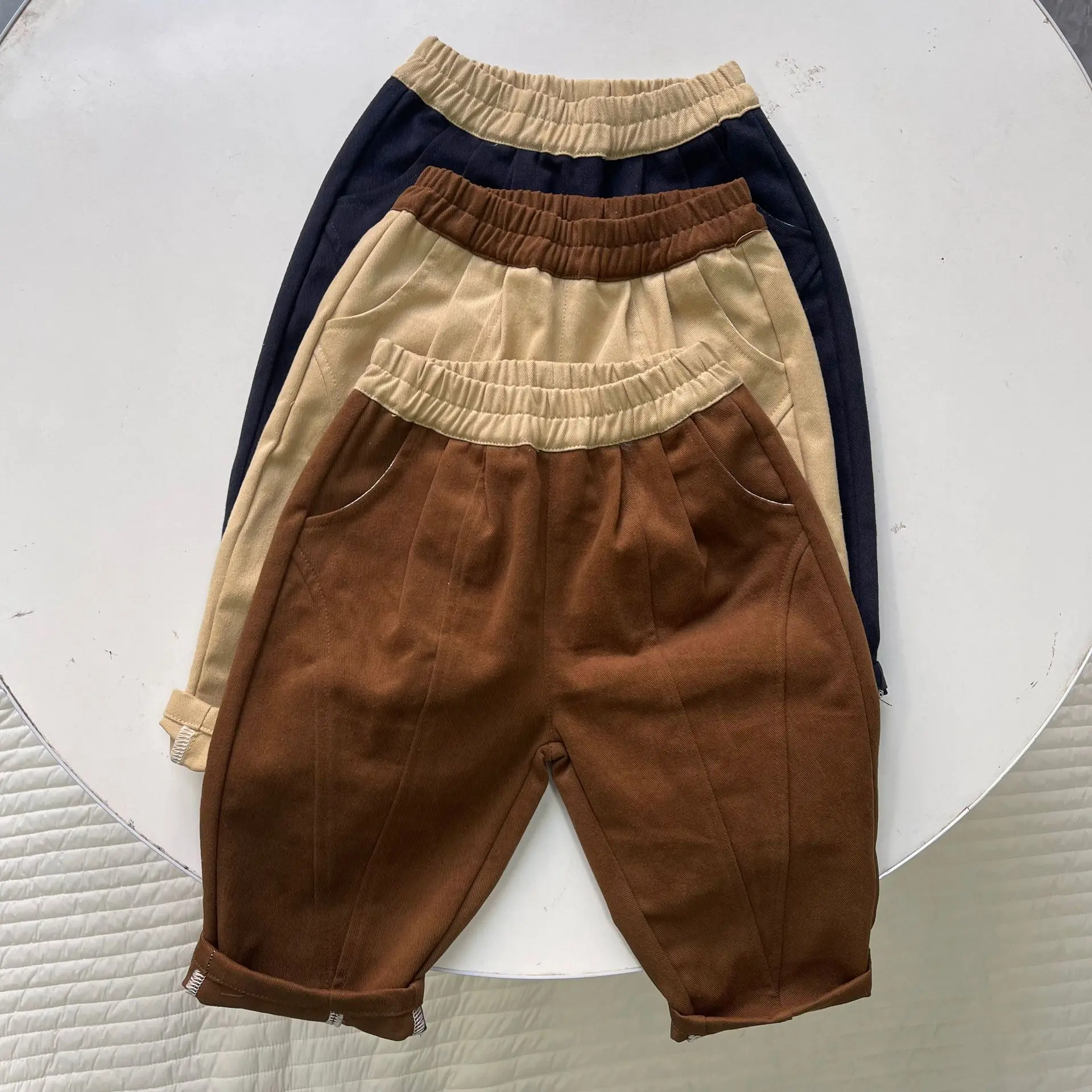 

2024 Autumn New Baby Casual Pants Kids Girls Loose Harem Pants Cotton Infant Trousers Fashion Children Clothes