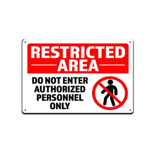Restricted Area. Do…