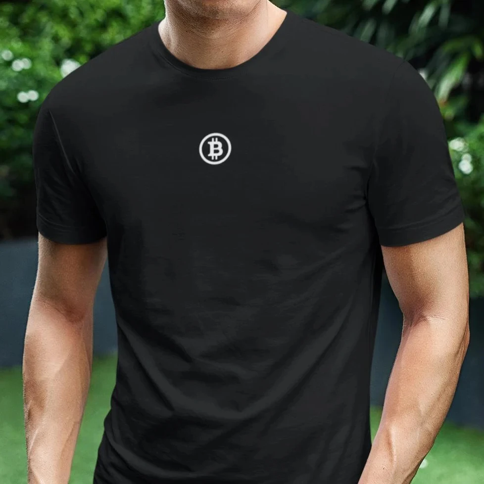 Bitcoin T-shirt Summer Men's Tracksuit Crew Neck Short Sleeve Casual Pullover Sportswear Top Breathable Fashion Streetwear