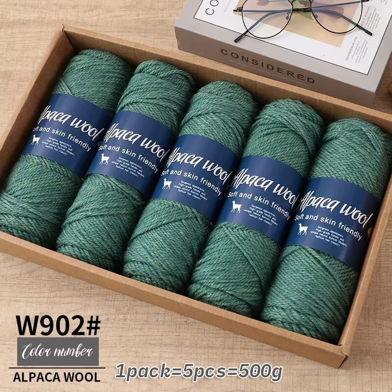 500 g alpacawolgaren, grof garen, handgeweven om warme en modieuze truien, windjacks, jassen, sjaals, hoeden, garen te maken