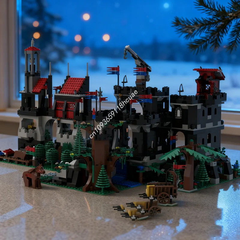 1999 قطعة MOC ليو S التنين فرسان القلعة محبوك نموذج اللبنات هدية الكريسماس العمارة لتقوم بها بنفسك لعبة الطوب الإبداعي للأطفال #1