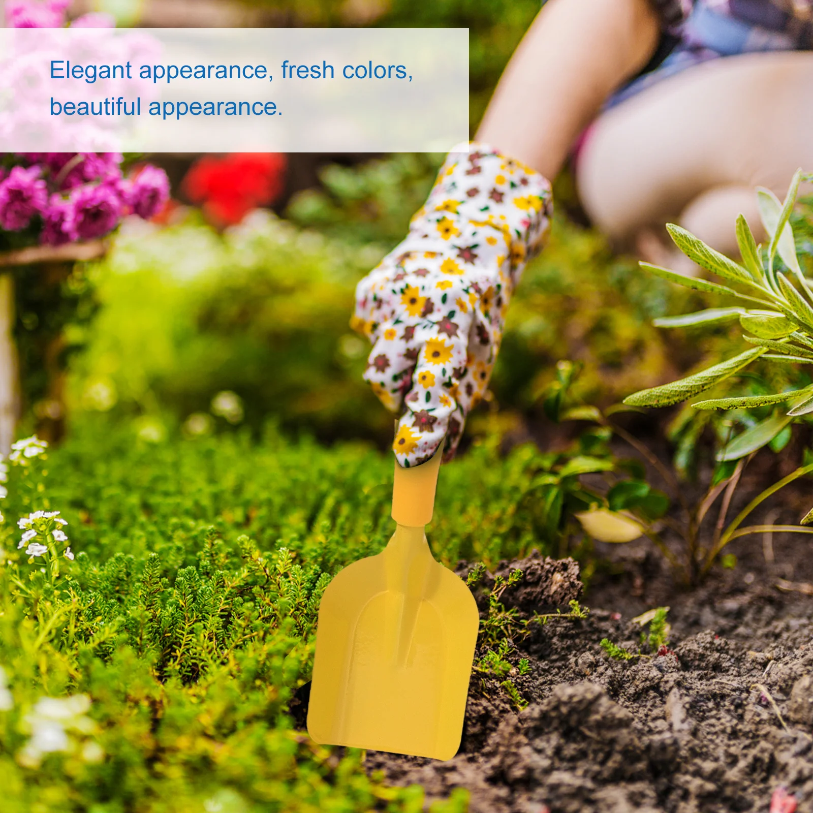 مجموعة واحدة من أدوات البستنة للأطفال، معاول صغيرة ملونة، مجموعة أدوات زراعة عملية خفيفة الوزن للأنشطة الخارجية للأطفال