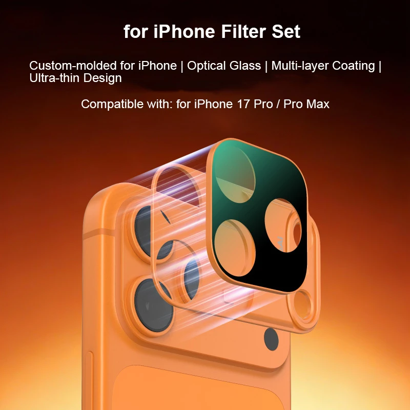 

Магнитный CPL/Black Mist/UV-фильтр 1/4 для iPhone 17 Pro/ProMax, оптическое стекло, защита от царапин, портативный набор фильтров