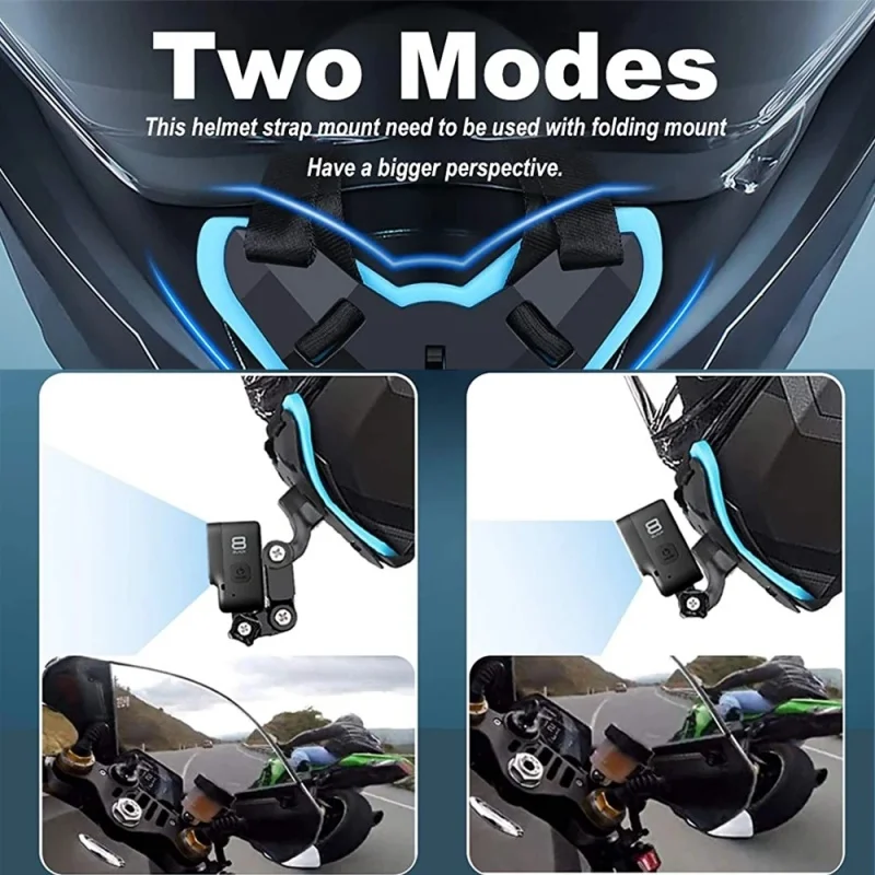 Action Sports Camera Accessories Motorcycle Helmet Chin Mount Strap Stander Phone Holder for Gopro Hero 6/7/8/9 Accessory