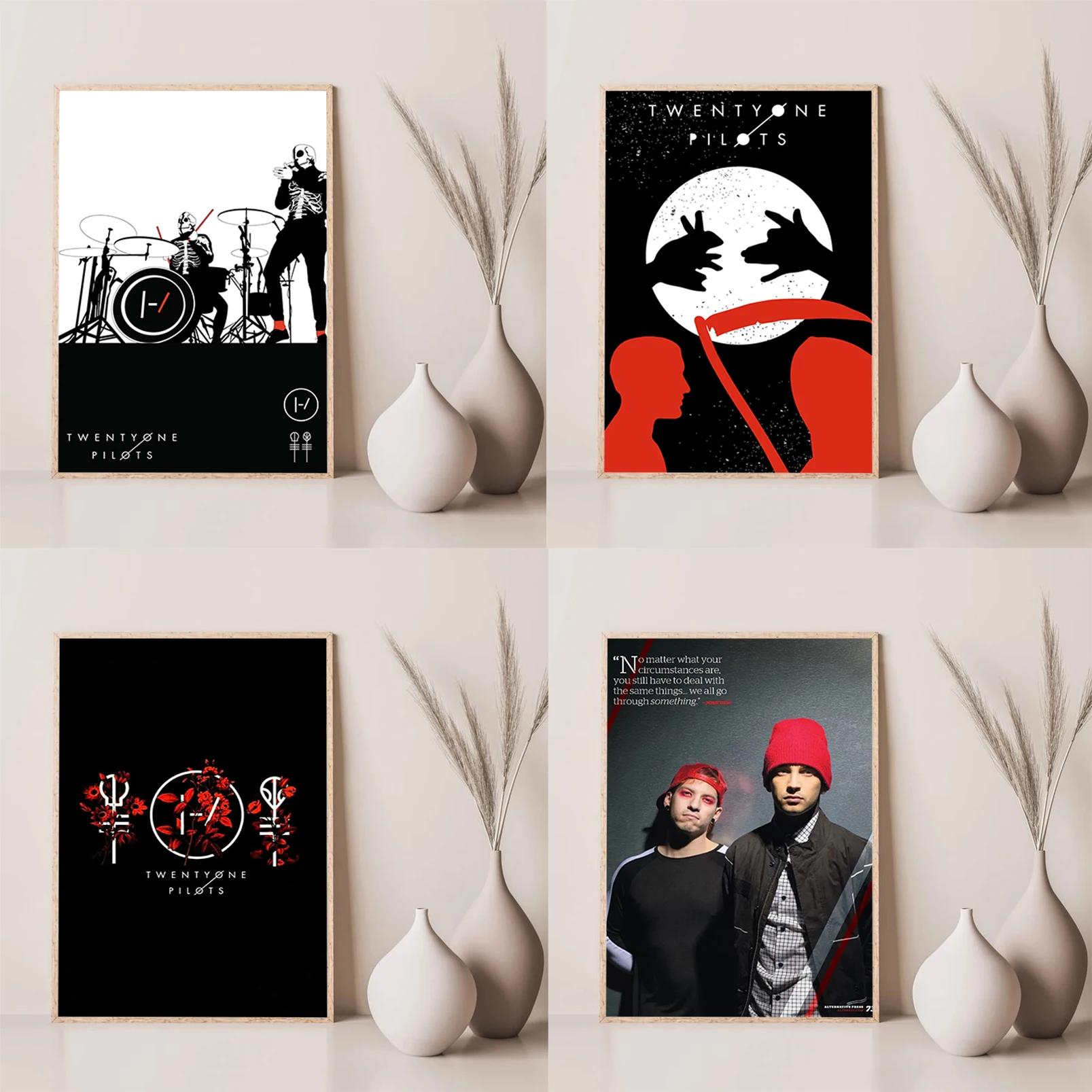 T-Twenty O-One P-Pilots Band Poster Living Room Decoration Home Decor Print Painting on Canvas Posters for Wall Decororation Art