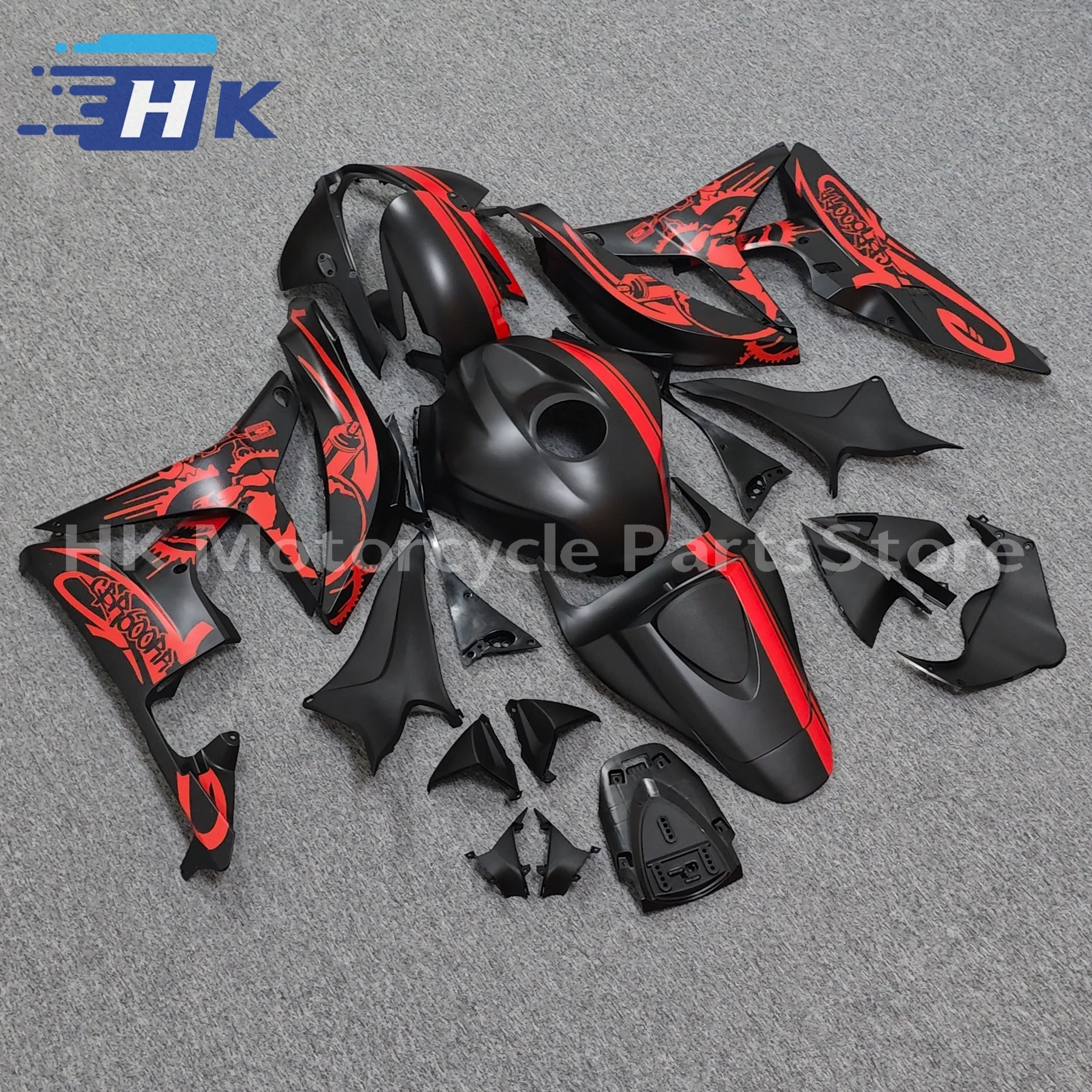 ABS Injection Motorcycle Fairing Kit for Honda CBR600RR F5 2007 2008 Fairings CBR 600 RR 07 CBR600 08 Bodyframe Matte Black Case