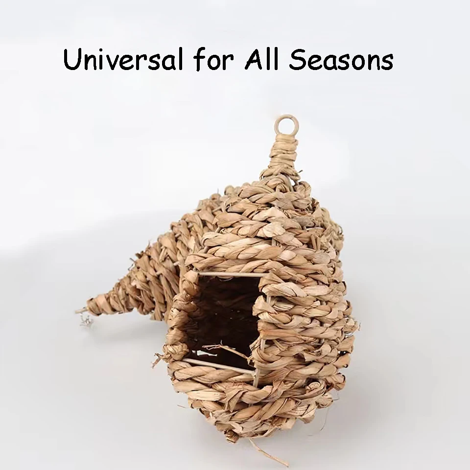 Straw Bird Nest Pearl Parrot Supplies Bird Toy Grass Nest Coconut Shell Coconut Shell Bird Nest Breeding Box