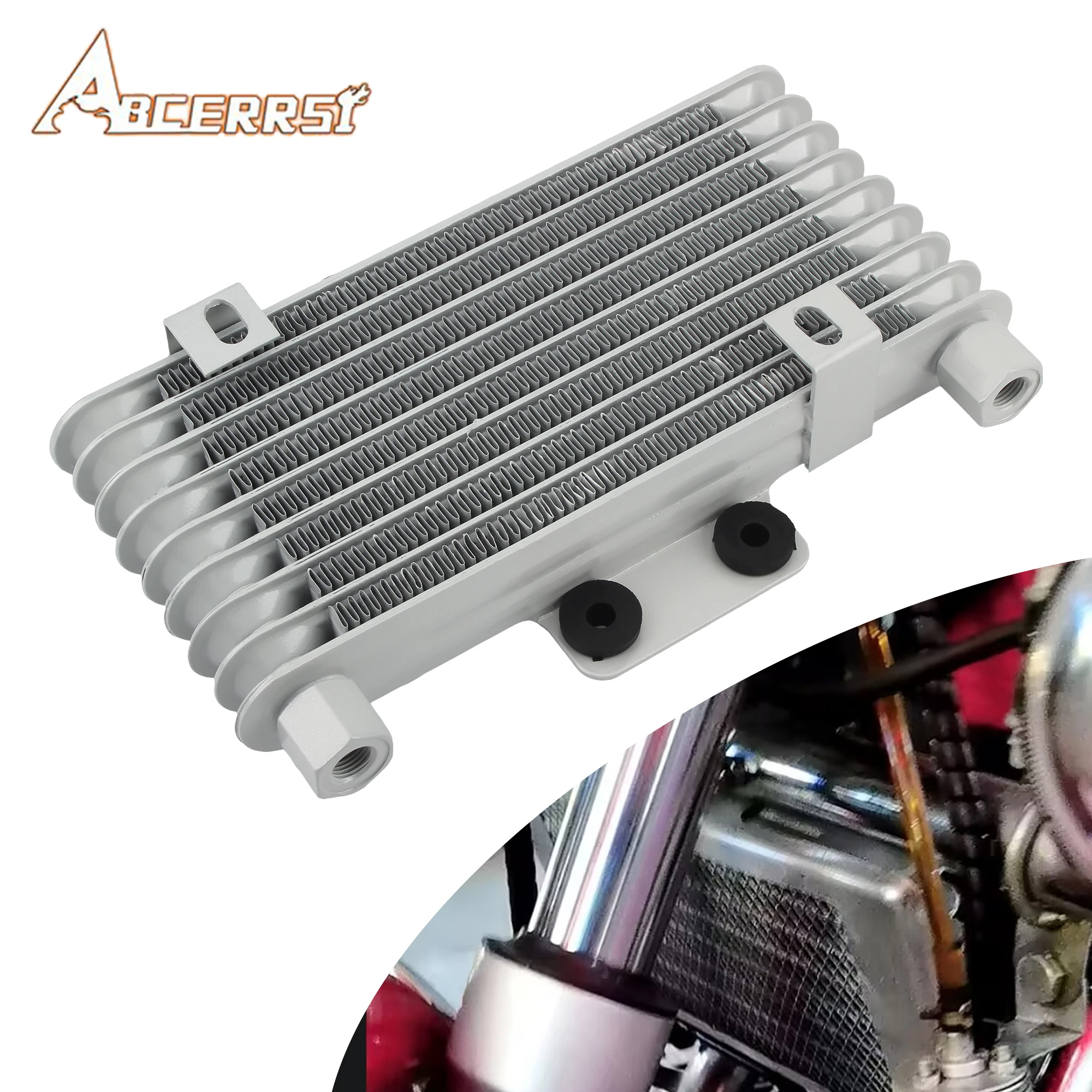 

ATV UTV Motocross Oil Cooler Radiator 125ml With Buckle Dirt Pit Bike 125CC-250CC Universal Aluminum Adapter Enduro M12