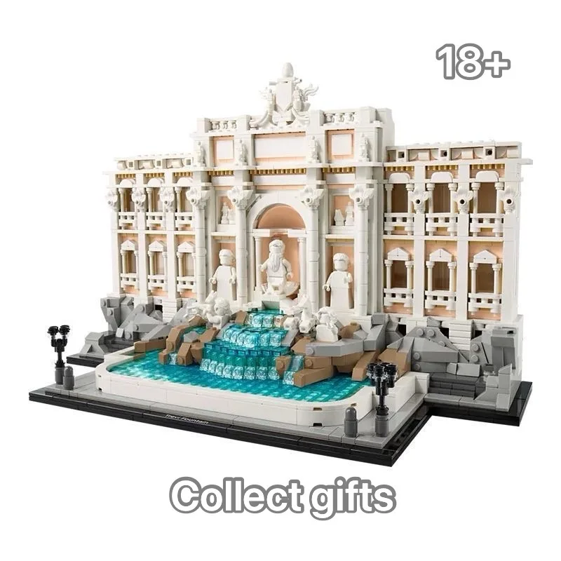 

1880 деталей MOC 21062 | Набор строительных блоков «Фонтан Треви» — достопримечательность Рима | Декор и подарки для взрослых на все случаи жизни