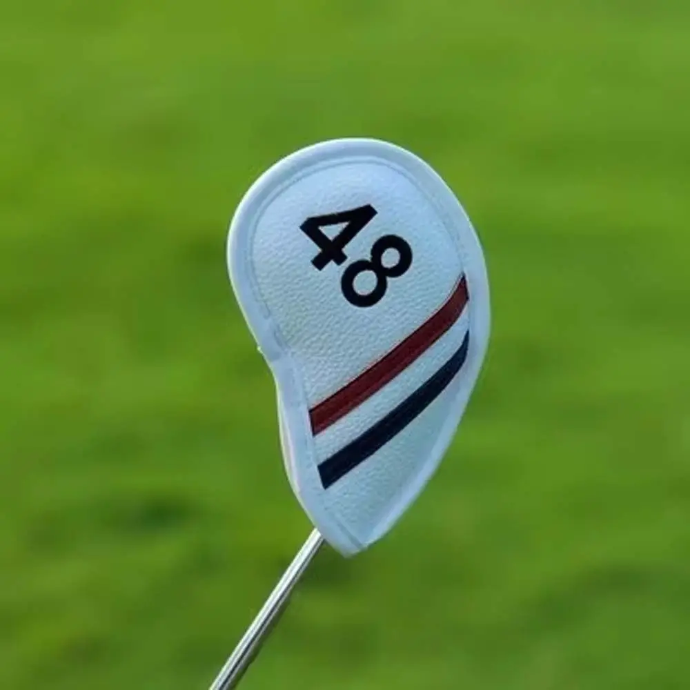 PU Leather Golf Wedge Cover 48 50 52 54 Degree 56 58 60 Degree Sand Wedge Headcover Angle Club Big Number Golf Club Cover