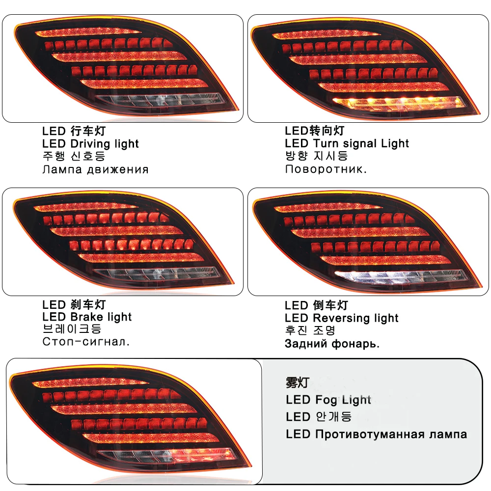 Car Tail Lights For Mercedes-Benz R Class W251 2010-2017 new style full LED Dynamic Turn Signal Light Tail Lamp Assembly