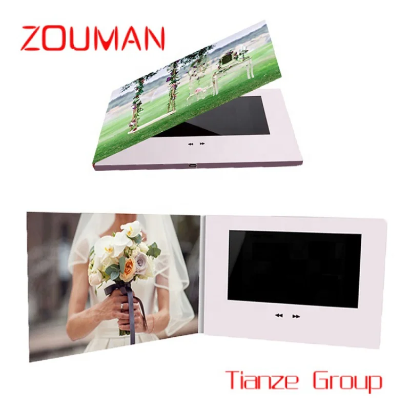 Custom , Best Quality "LCD Screen Customization Birthday Wedding Invitation Video Greeting Card