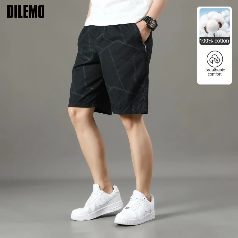 

Высший класс, 100% хлопок, новые летние брендовые повседневные модные уличные брюки на шнурке, мужские короткие брюки-карго, мужская одежда