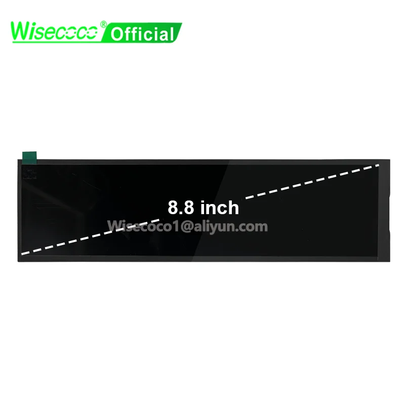 Wisecoco 8.8 Inch Secondary IPS LCD Screen 1920*480 Aida64 CPU GPU Display Long Strip HSD088IPW1 Ultrawide Automotive Screen