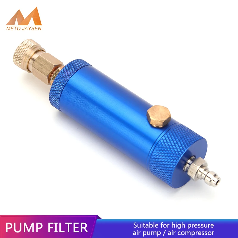 

Pump Filter with SAFETY VALVE M10x1 Thread Quick Disconnect 40Mpa 6000psi Water-Oil Separator Air Filtering PCP Air Pumps Parts