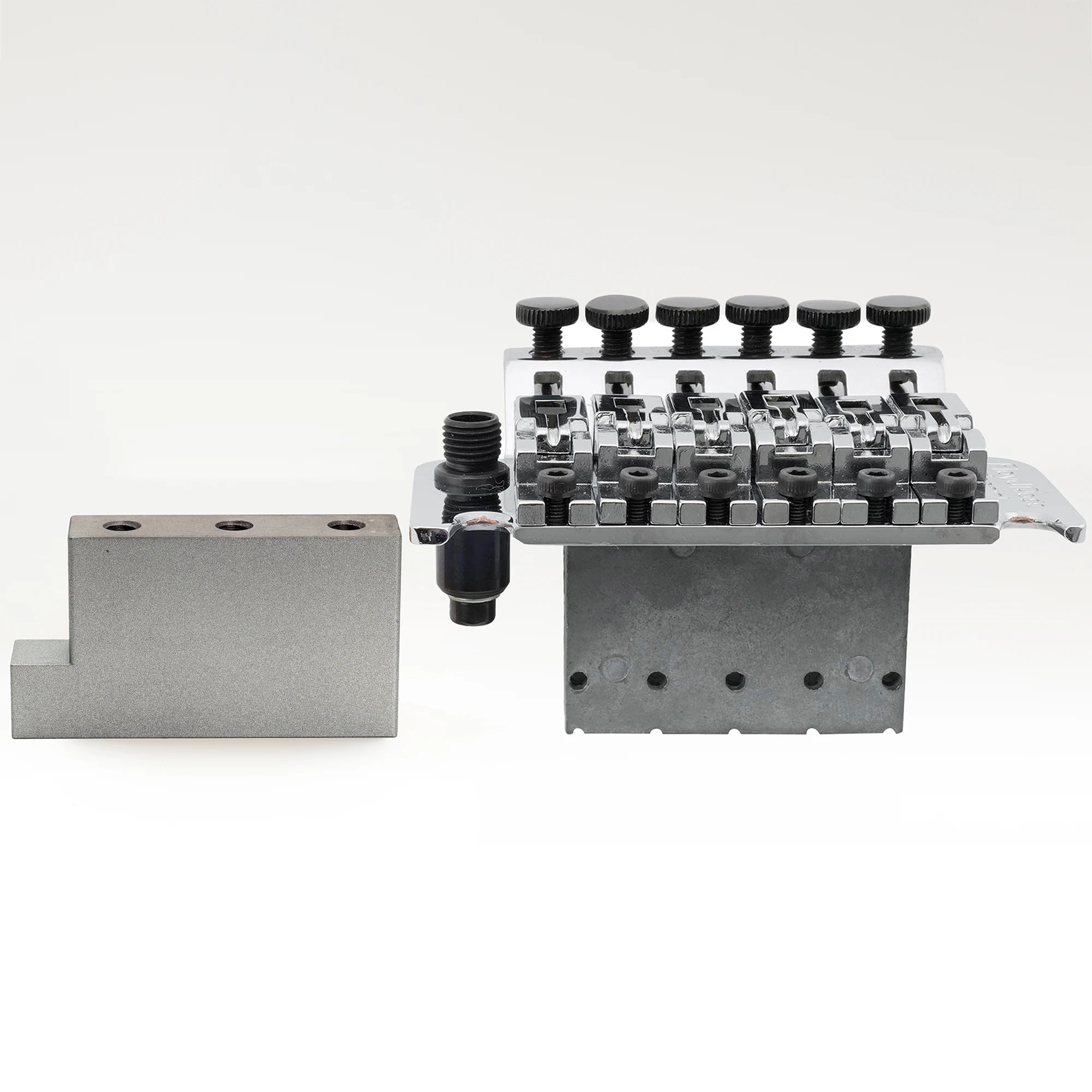 Musiclily Ultra Vollmassiver L-förmiger Tremolo-Block aus Messing/Stahl für E-Gitarren mit Floyd Rose Locking Tremolo-Brücke – Detail 12