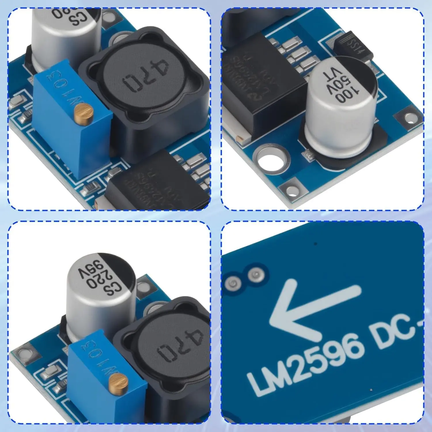 LM2596 DC to DC High Efficiency Buck Voltage Regulator 24V 12V 5V 3V Buck Converter DIY Power Supply 3A Step-Down Module
