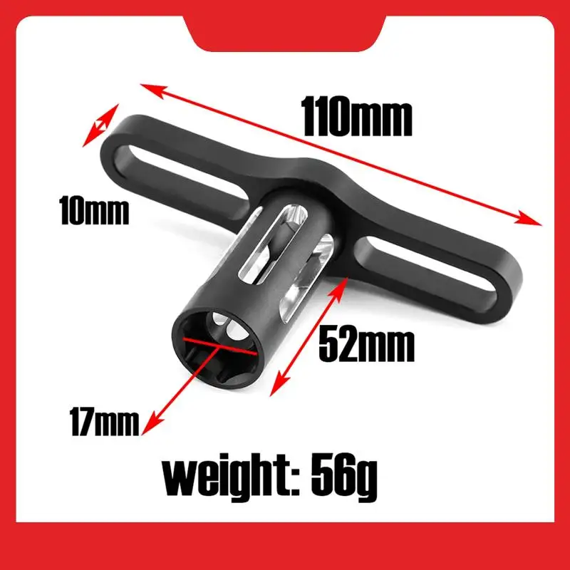Herramienta de llave de manga de tuercas hexagonales de 17Mm para rueda de Metal, 1/8 RC Car Monster Truck Buggy Traxxas x-maxx SUMMIT E-REVO ARRMA