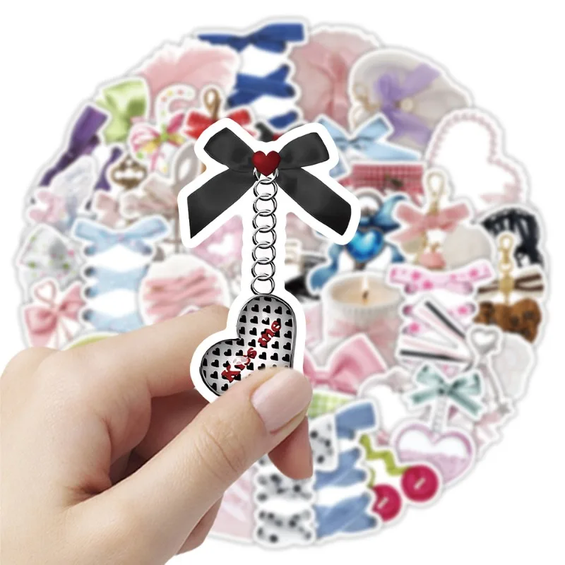 50 SZTUK Kreskówkowe Naklejki Dekoracyjne z Motywami Graffiti, Urocze i Kreatywne