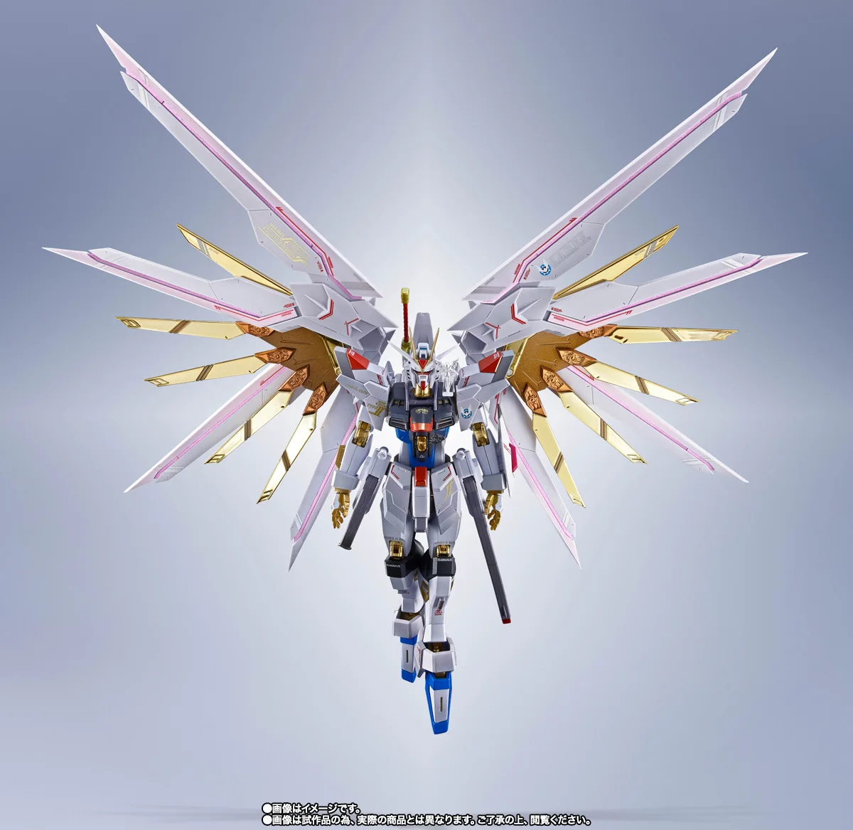 In Stock Genuine BANDAI METAL ROBOT SPIRITS Final Battle Mighty Strike Freedom Gundam Figure Anime Action Model Toy
