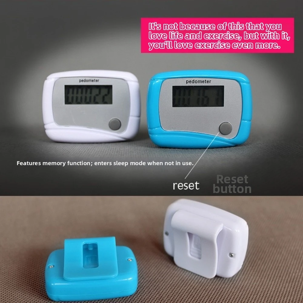 Portable Accurate Pedometer Digital LCD Calorie Counter Step Counter Multi-Function Daily Target Monitor Walk Meter Training