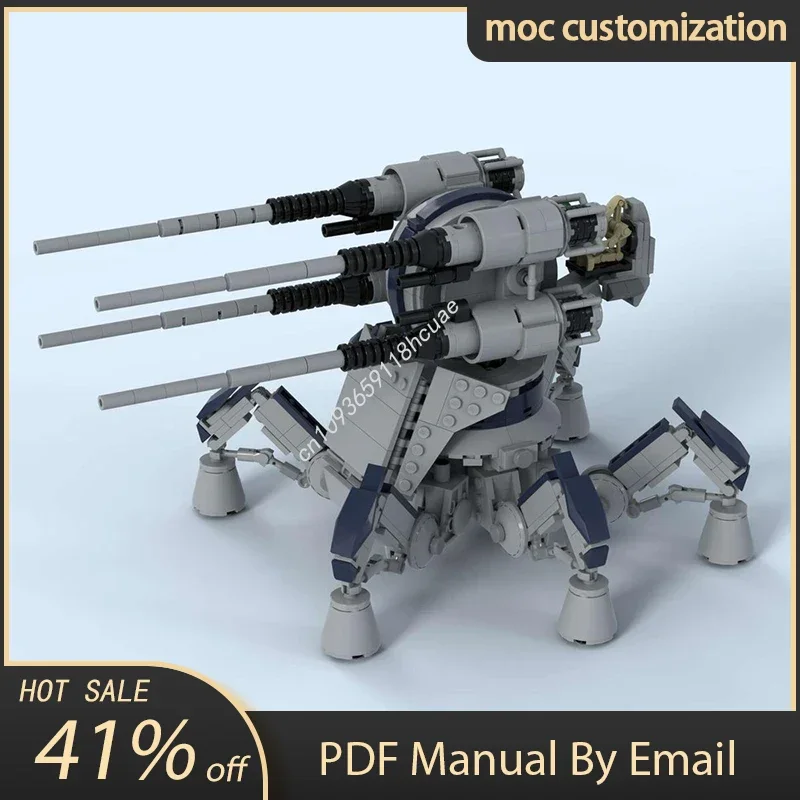 

791 шт. Moc Star Battle CIS анти-самолет артиллерийский робот модель строительные блоки кирпичи Diy творческая сборка развивающая игрушка в подарок