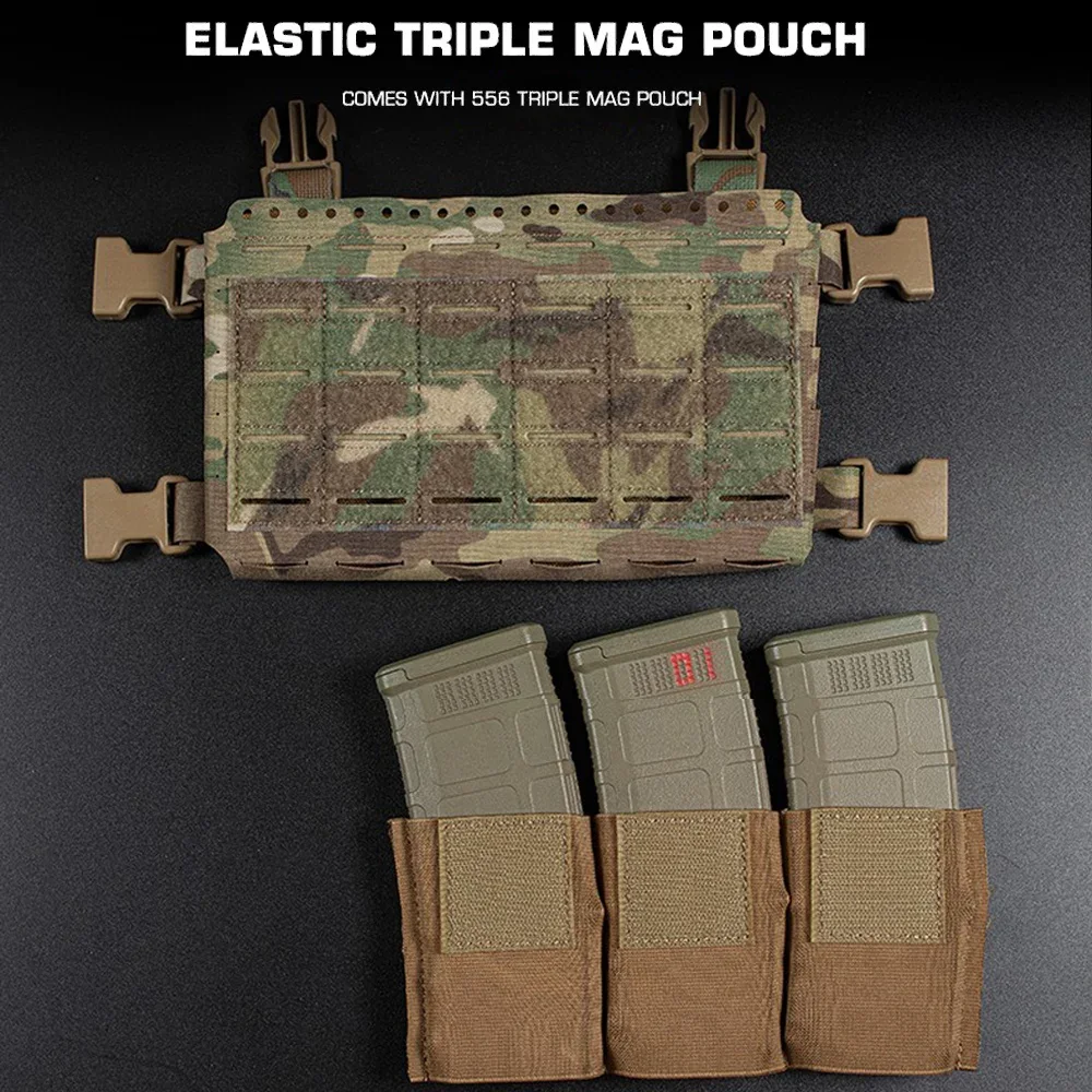 MK5 Chest Rig Molle SS MKV Micro Fight Chassis Placard 5.56 Triple Pouch Hunting Vest Plate Carrier