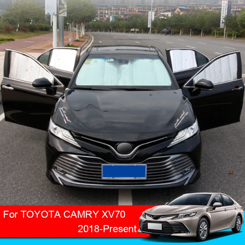 For Toyota Camry XV70 2018-2025 Sunshades UV Protection Cover Windows Curtain Sun Shade Visor Front Windshield Car Accessories