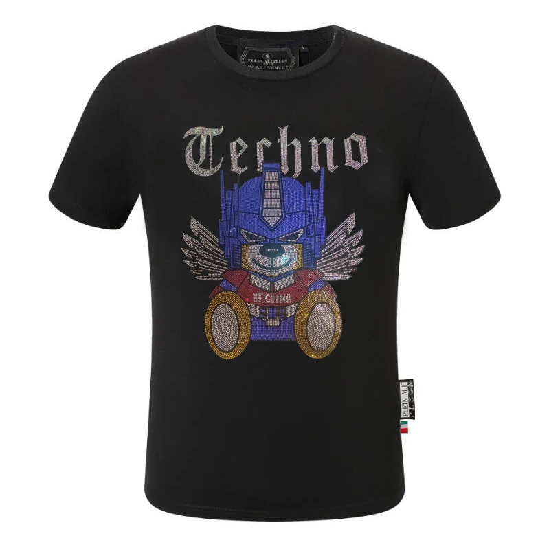 Harajuku Rhinestones Men tshirt Fashion men tshirt Style Clothes