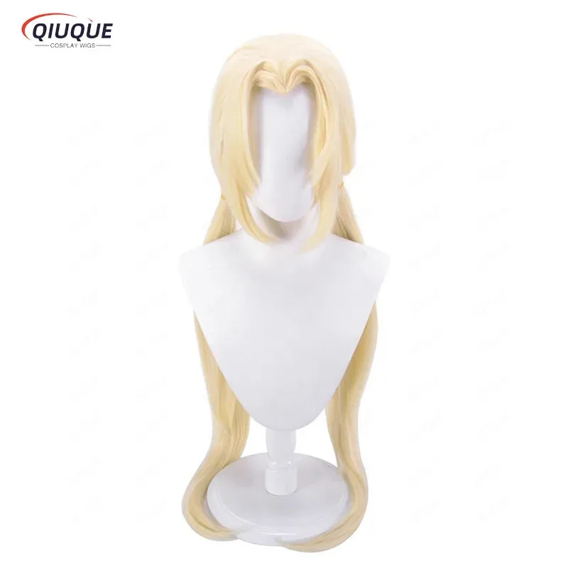 2025 yiyi جودة عالية أنيمي تسونادي تأثيري 100 سنتيمتر طويل مستقيم الأصفر مقاومة للحرارة الاصطناعية الشعر هالوين الباروكات + شعر مستعار C