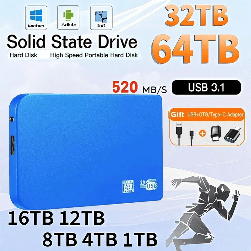 �y�Z�[�����zXiaomi 1 �e���o�C�g���o�C���n�[�h�h���C�u�|�[�^�u�� SSD 2 �e���o�C�g�����\���b�h�X�e�[�g�f�B�X�N USB 3.1/Type-C �n�[�h�f�B�X�N���b�v�g�b�v/MAC/PC