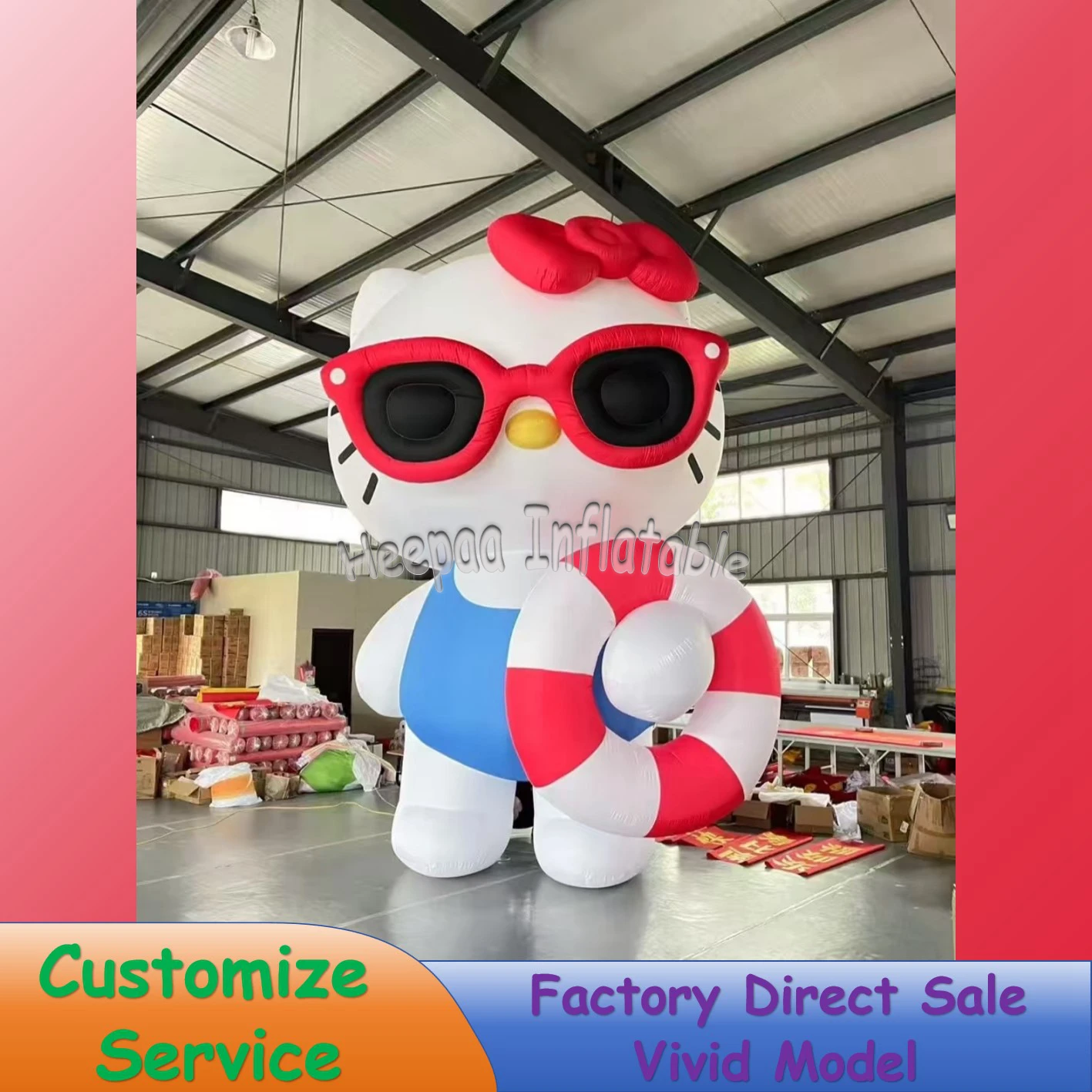 

Sanrio Hello Kitty Inflatable Cartoon Customize Large Outdor Advertising Inflatable Model For Event Party Decor Stage Event