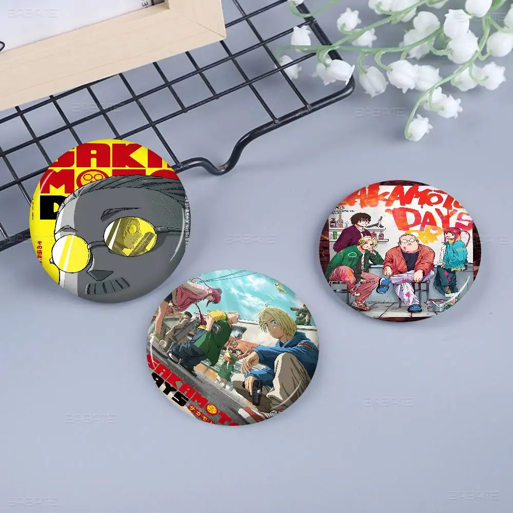 

SAKAMOTO DAYS Anime New Brooches Soft Button Pin Funny Silly Gnarpy On A Skateboard Meme Badge Gamer Collection Gifts