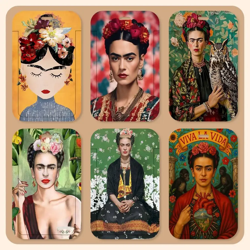 

F-Frida K-Kahlo Classic Vintage Lanyard Card Holders Student ID Card Holders Neckband Control Accessories Gifts