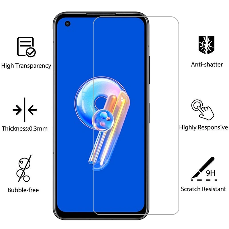 screen protector tempered glass for asus zenfone 9 phone case on zenfone9 back cover 360 protective coque bag cas 9case