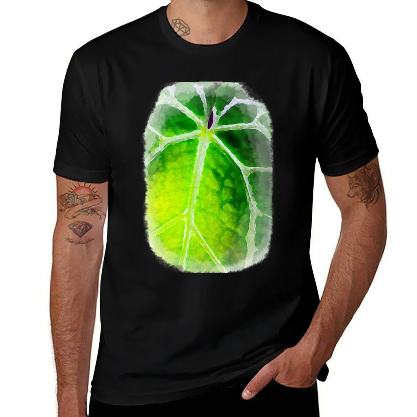 

Unique and organic watercolour of a Anthurium red crystallinum seedling T-Shirt cute tops summer clothes oversized men clothings