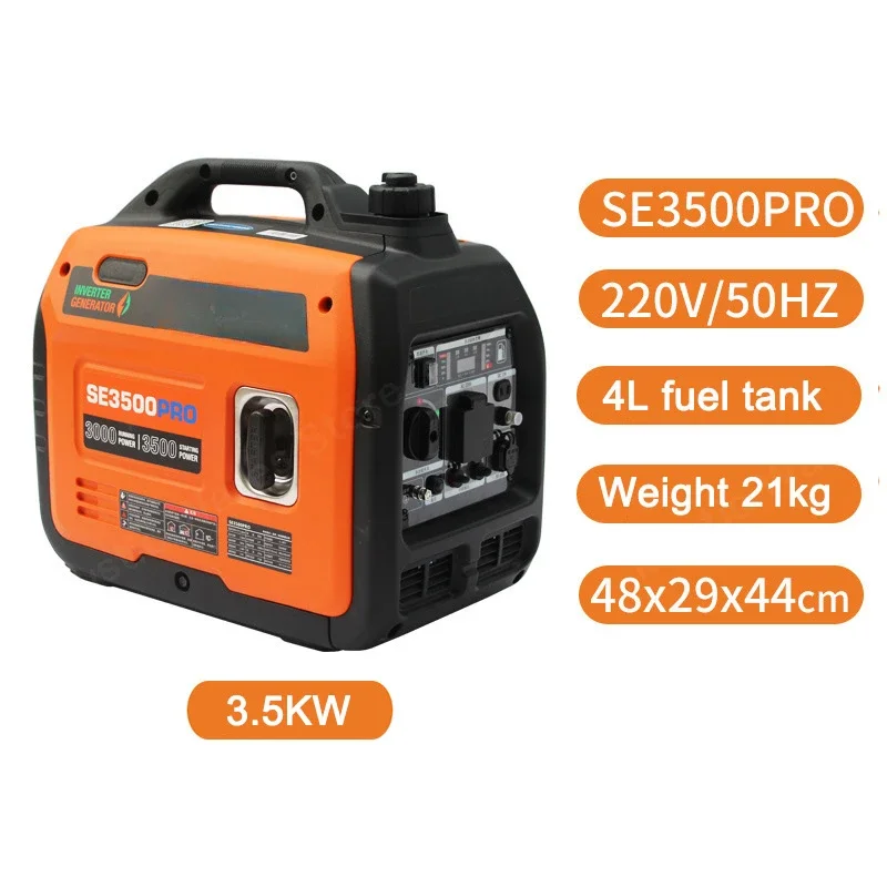 220V Silent generators for home inverter gasoline generators 3.5kw mobile portable outdoor emergency generator