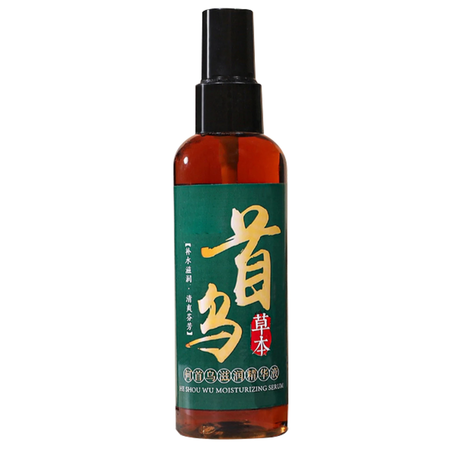 

100ml Anti Gray Hair Essence Hair Blackening Serum He Shou Wu Essence White to Black Natural Color Repair Nourishing Products