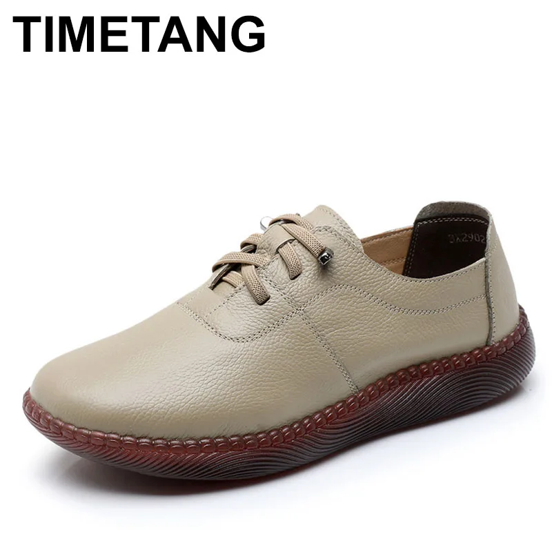 

2025 кроссовки из мягкой воловьей кожи на шнуровке, туфли на плоской подошве, новые удобные повседневные кроссовки на мягкой подошве, женская кожаная обувь Tide