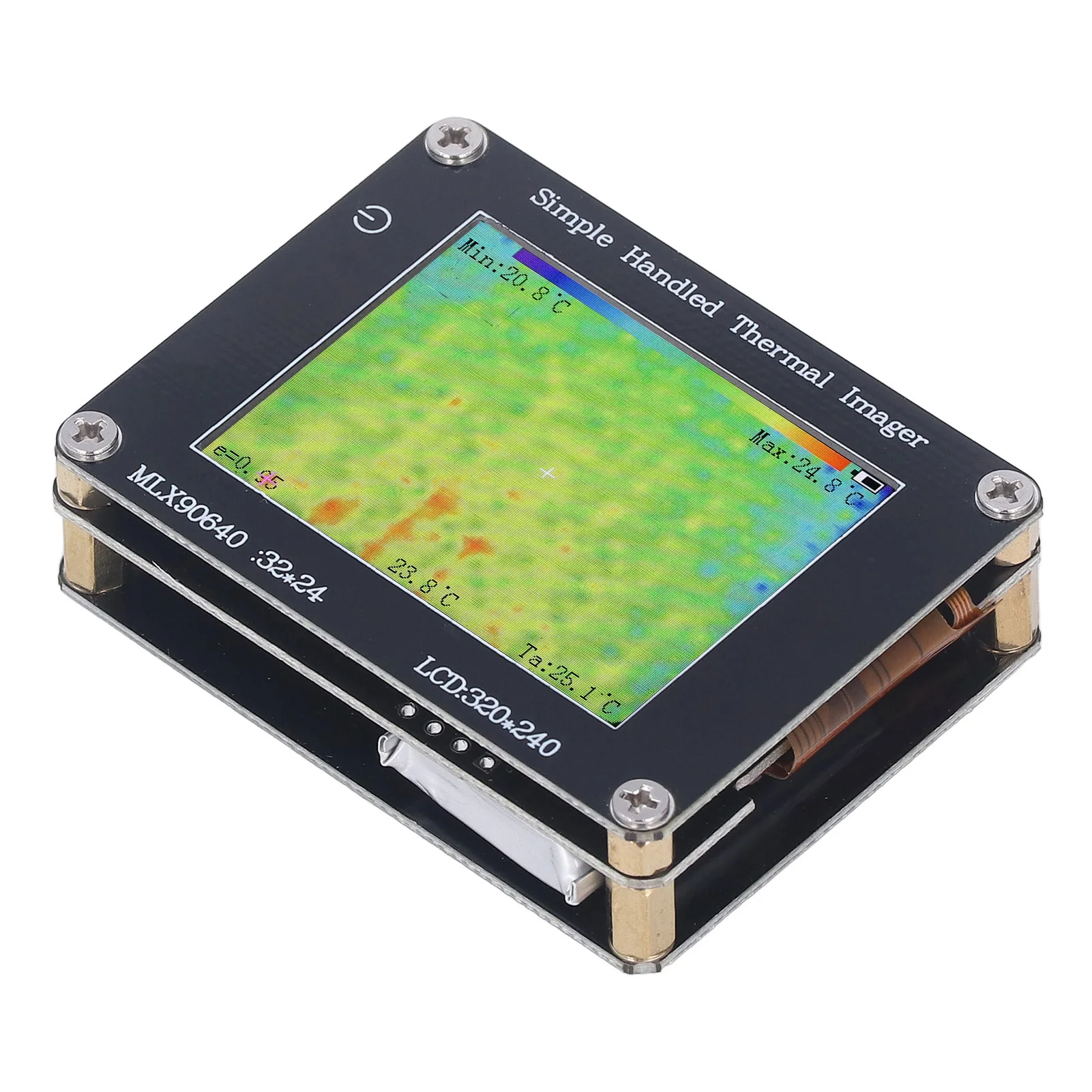 Kamera termowizyjna o wysokiej precyzji, cyfrowa kamera na podczerwień z ekranem 2 cale -40 ℃   do 300 ℃   Ręczny wielofunkcyjny termowizor z wyraźnym obrazem