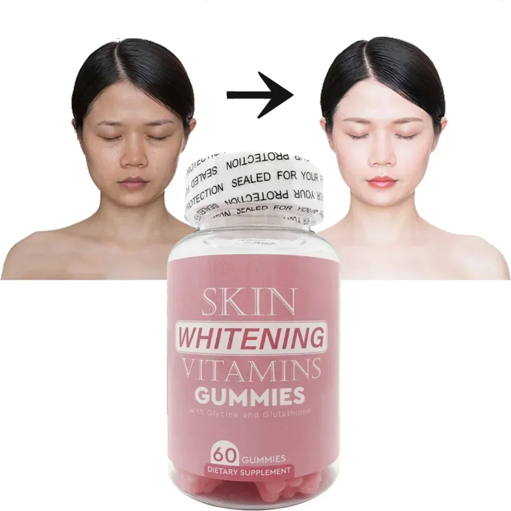 

1 bottle of glutathione gummies brighten skin tone and promote collagen protein