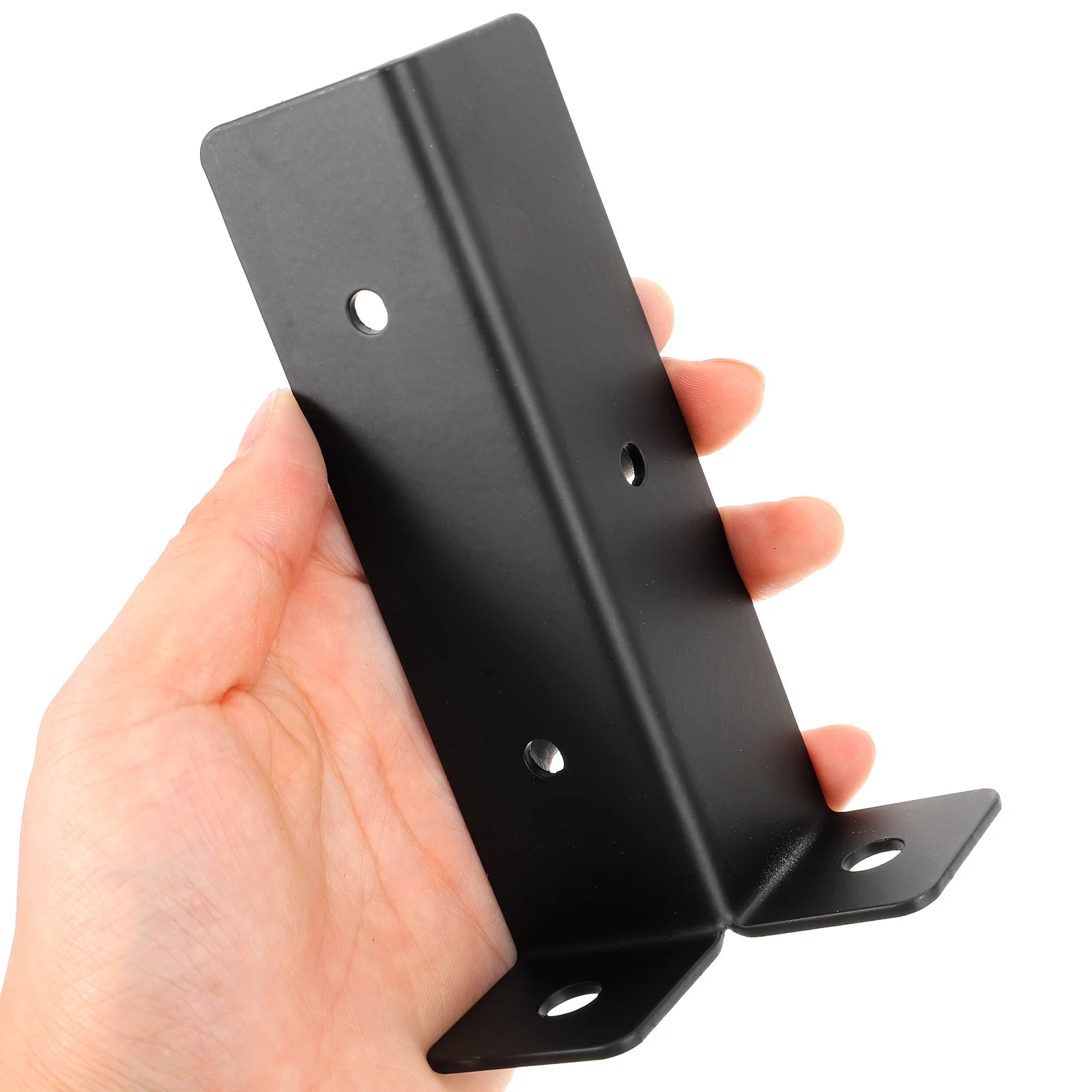 

1Set Mailbox Post Base Protector Heavy Duty Iron Metal Post Bracket Fence Deck Railing Supporting Base Mailbox Bracket