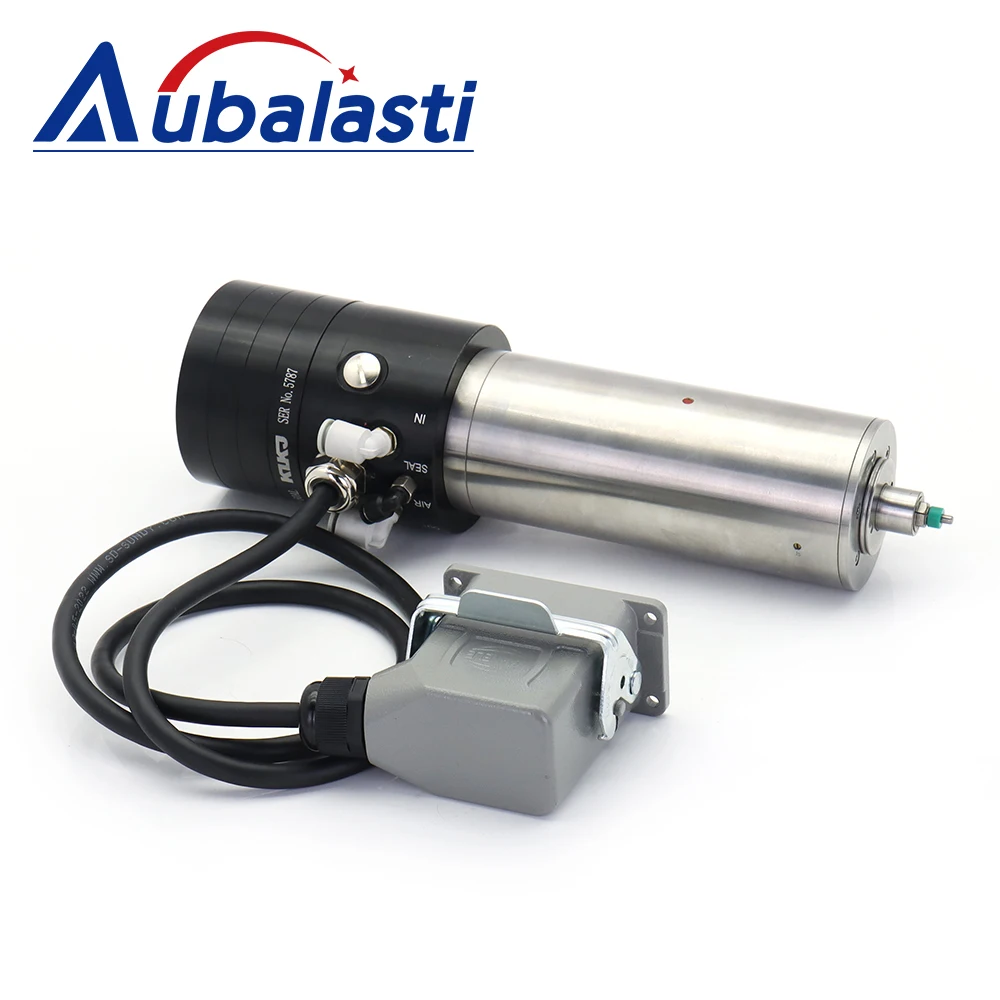 Aubalasti 1.8KW ATC Spindle Motor 10000-60000rpm 34V 167Hz 220V 1000Hz Automatic Tool Change Spindle for CNC Router Engraving