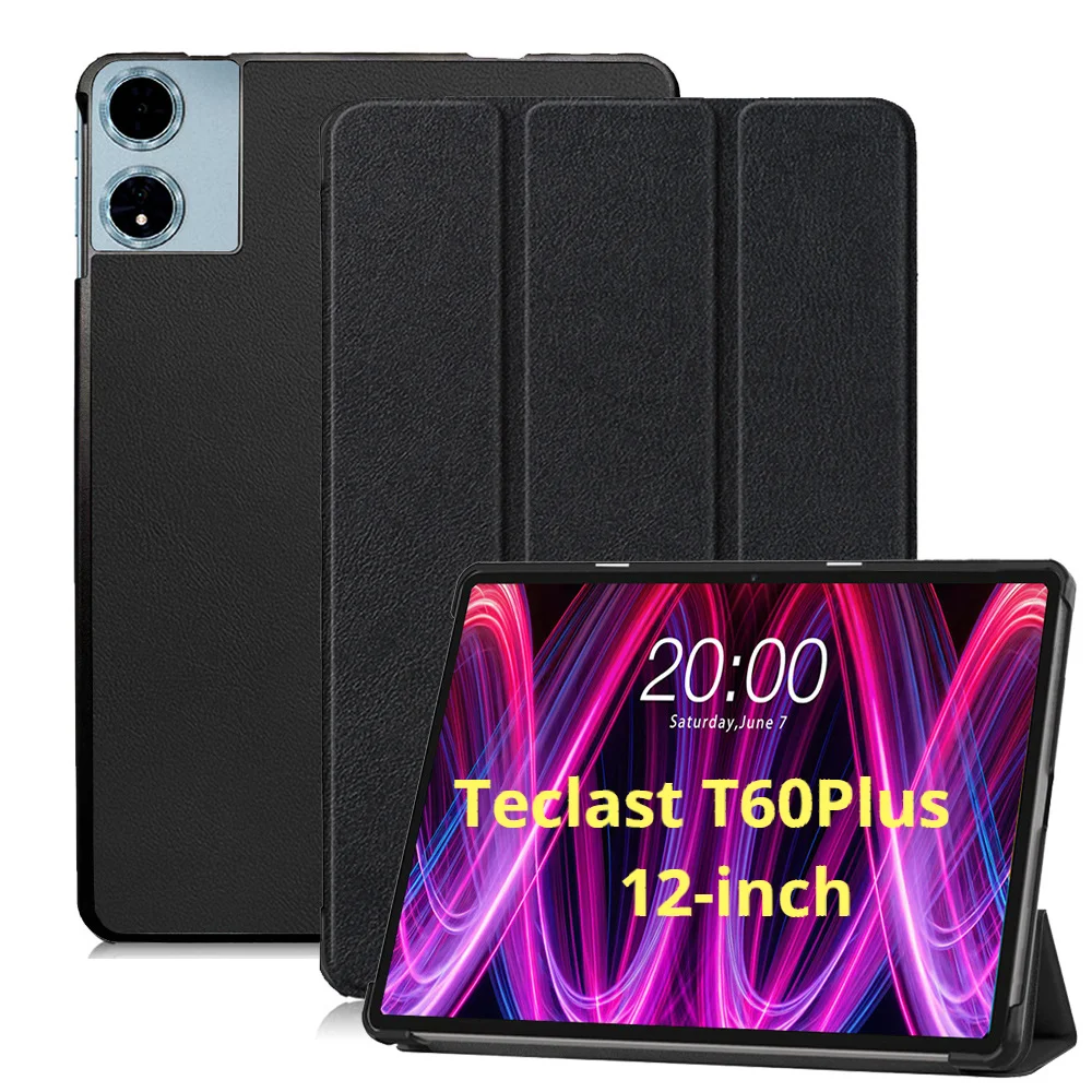 For Teclast T60 Plus Tablet Case 12 Inch Three-Fold All-Inclusive Protective Cover for T60Plus