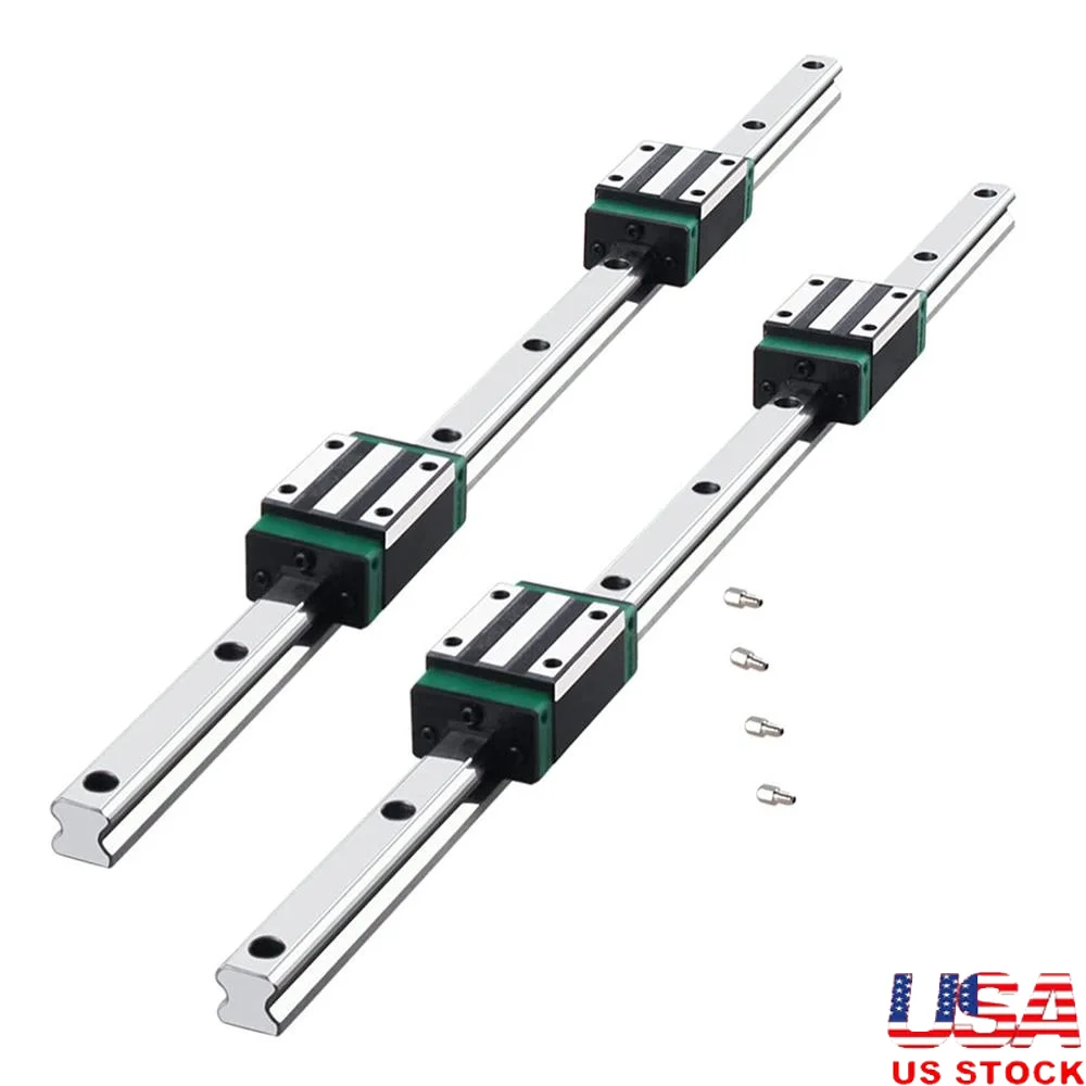 

HGR20 1000mm Linear Rail 2PCS with HGH20CA Blocks CNC Slide Guide Kit DIY Automation Machining