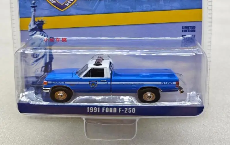 

GreenLight 1/64 1991 ford F-250 Коллекционная версия металлическая литая модель Гоночная машина детские игрушки подарок