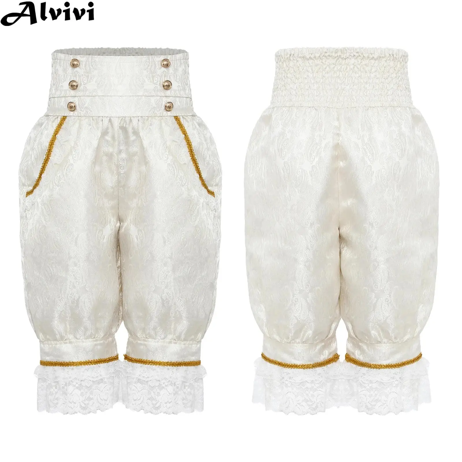 

Детские кружевные шаровары в викторианском стиле в стиле стимпанк для девочек, панталоны, штаны с тыквой, тематическая вечеринка на Хэллоуин, колониальный карнавальный костюм