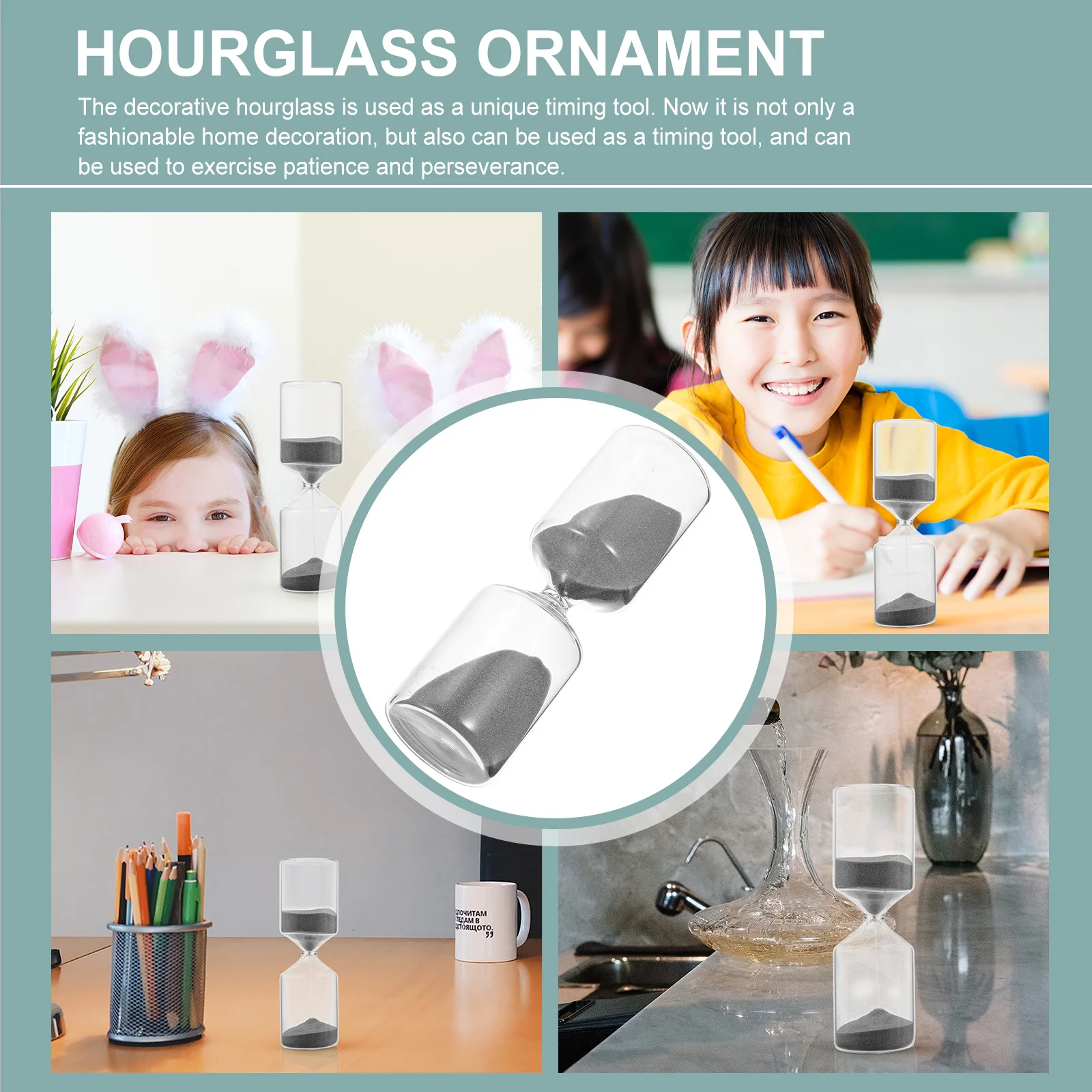 

1Pcs 15 Minutes Sand Timer Creative Hourglass Decorative Piece Home Ornament Gift for Loved Ones Creative Hourglass